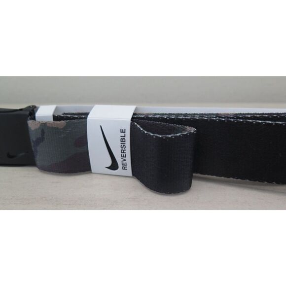 Nike 11295936 72240 Men's O/S Olive Camo Iconic Reversible Camo Web Belt - Picture 8 of 11